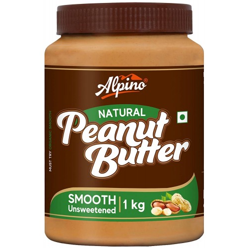 Alpino Natural Peanut Butter Smooth 1 KG